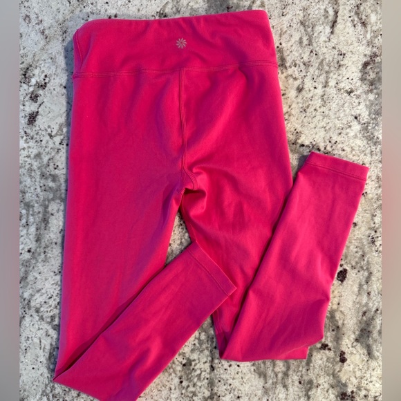 Athleta Girl pink High Rise chit chat Tight Leggings 8-10 medium NWOT - Picture 1 of 5